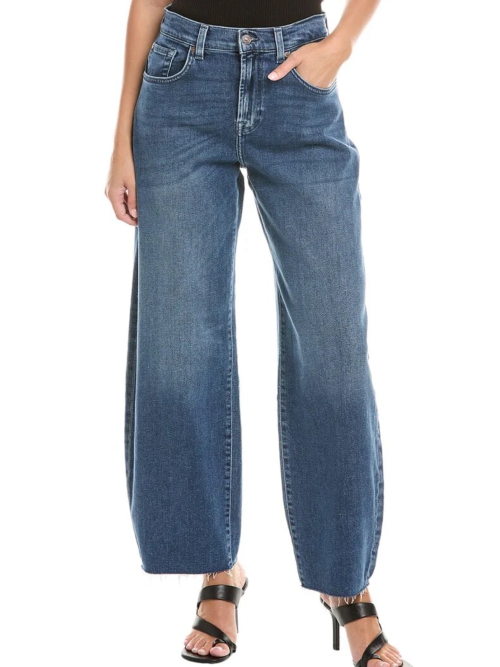NWT 7 For All Mankind Bonnie Curvilinear Jeans - Picture 1 of 9